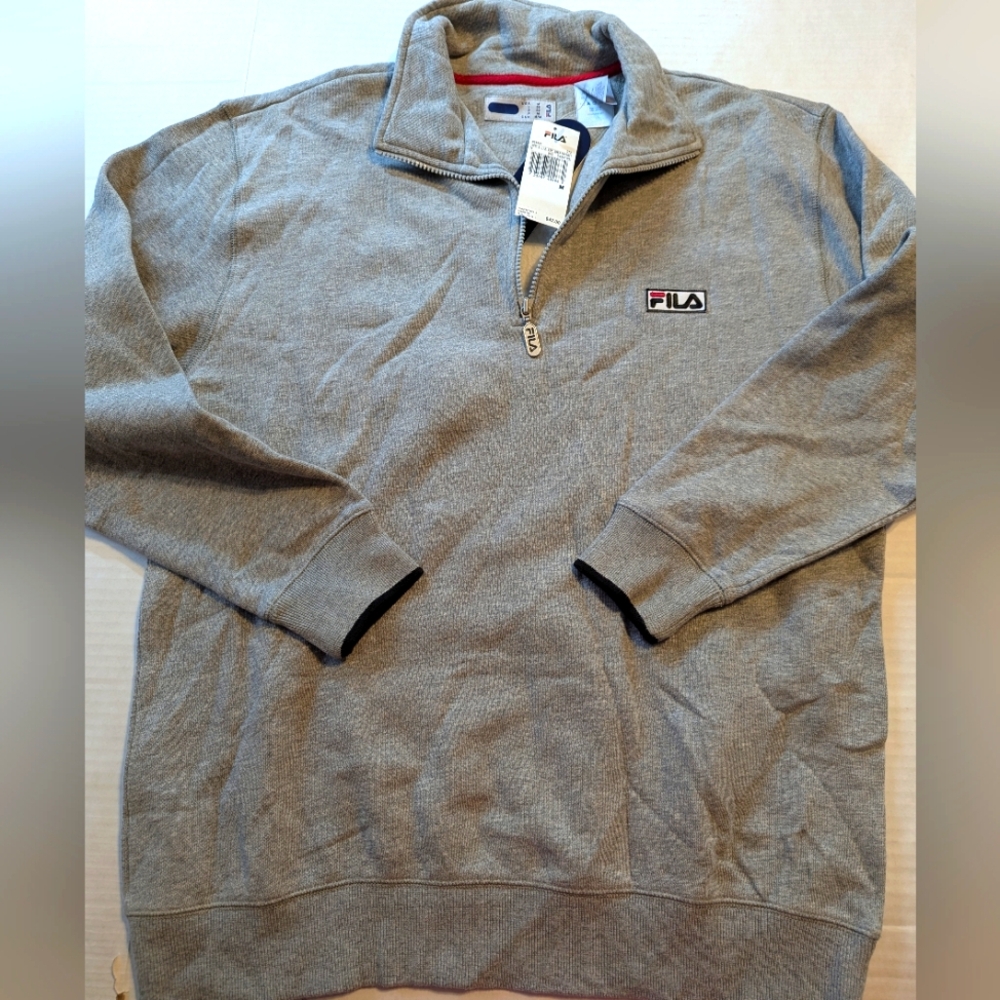Vintage Fila Men's 1/2 Zip Sweatshirt Size Medium BNWT